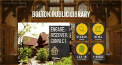 Desktop Screenshot of boltonpubliclibrary.org